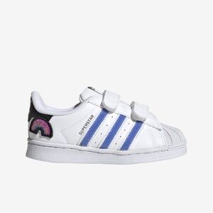 Adidas Superstar 3 Stripe Rainbow "Sequins" Girls' 10k